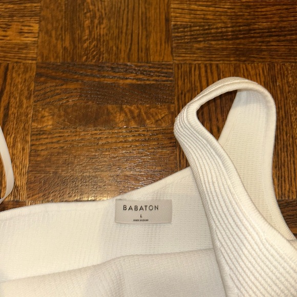 White One-Shoulder Ribbed Top - Picture 3 of 3